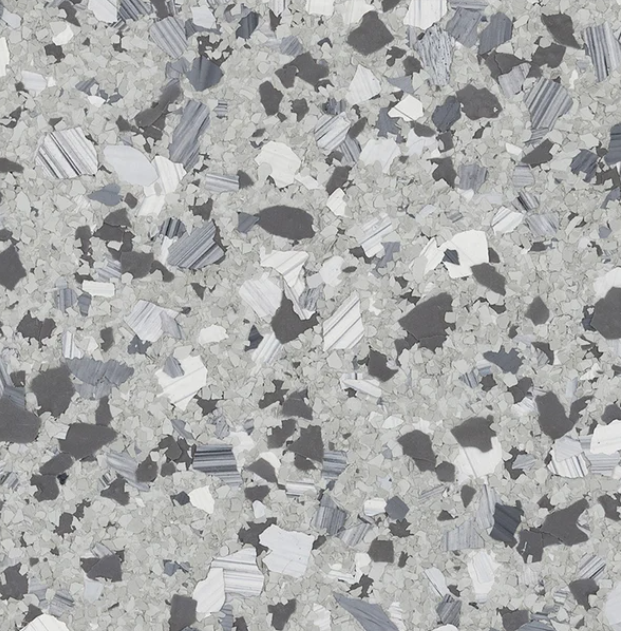 Husky epoxy flake color sample