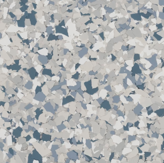 Tidal Wave epoxy flake color sample