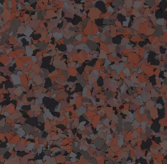 Woodpecker epoxy flake color sample